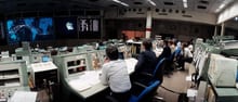 Activities in the Mission Control Center during STS 41-C