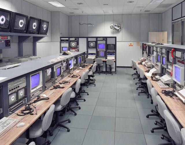 Western Aeronautical Test Range (WATR) mission control Blue room