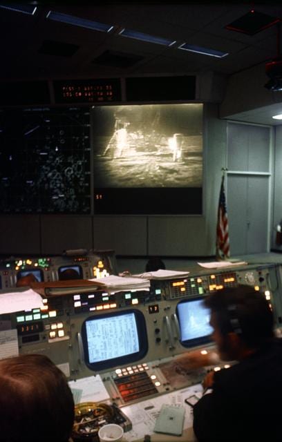View - Mission Control Center (MCC) - Lunar Surface - Apollo XI Extravehicular Activity (…