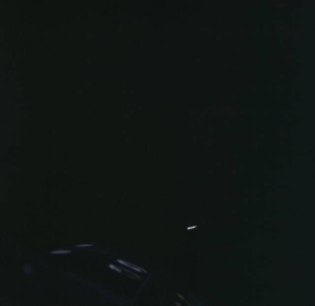 Agena Target Docking vehicle seen from Gemini 8 spacecraft