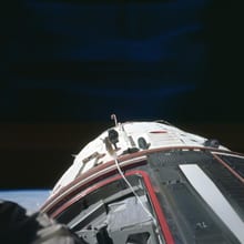 Gemini 12 spacecraft seen during EVA