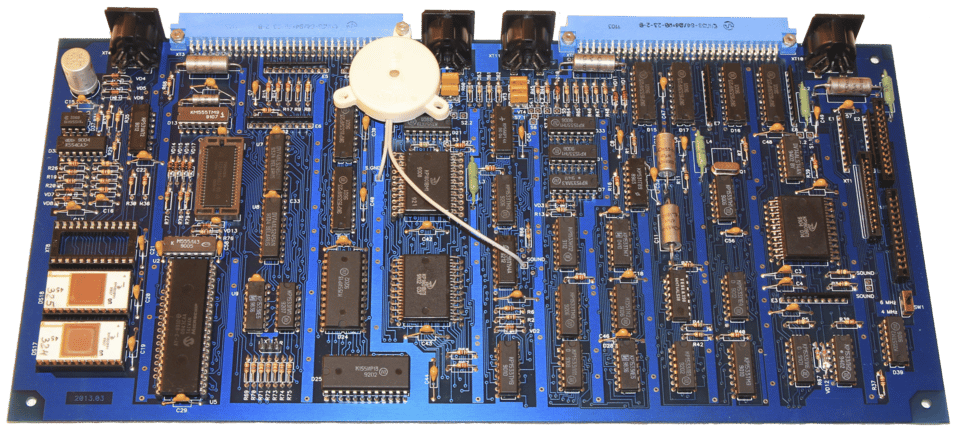 Main board of the Electronika BK-0011M computer, an improved successor to the Electronika…