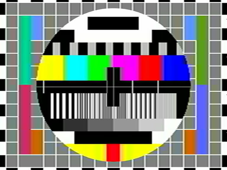 Test pattern on VHS